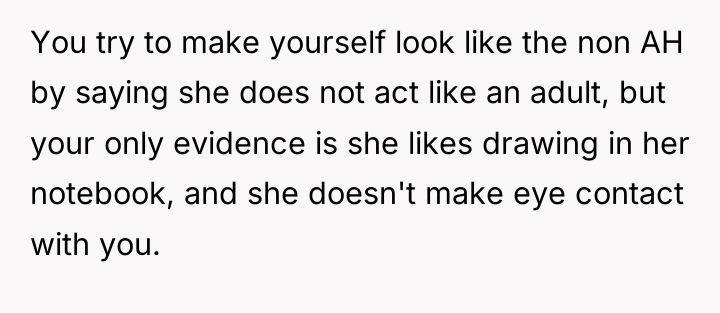 You try to make yourself look like the non AH...