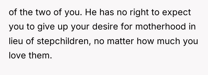 of the two of you. He has no right to...