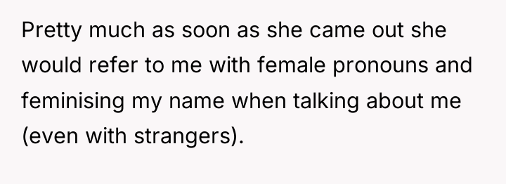 Pretty much as soon as she came out she would...
