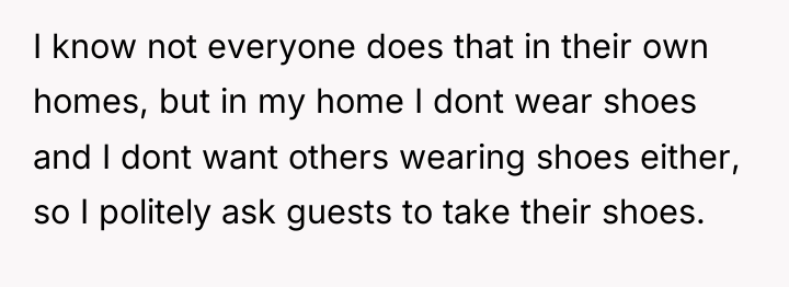 I know not everyone does that in their own homes,...