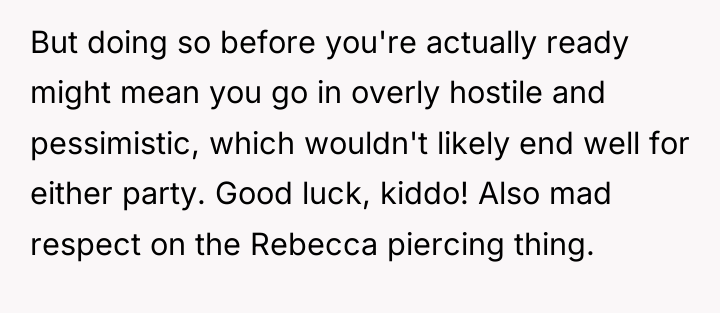 But doing so before you're actually ready might mean you...