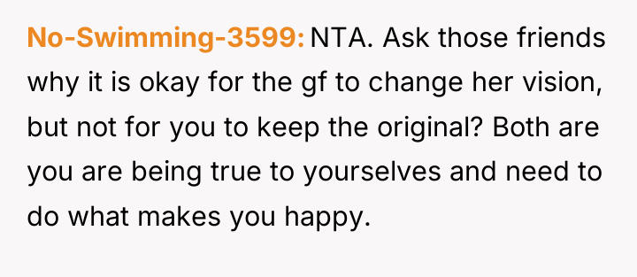 No-Swimming-3599 NTA. Ask those friends why it is okay for...