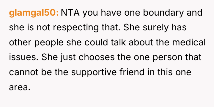 glamgal50 NTA you have one boundary and she is not...