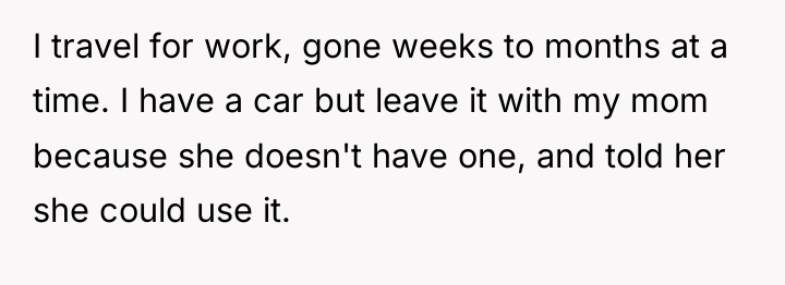 I travel for work, gone weeks to months at a...