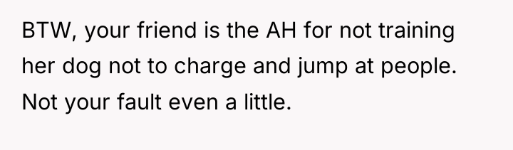 BTW, your friend is the AH for not training her...