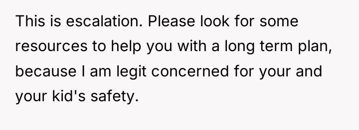 This is escalation. Please look for some resources to help...