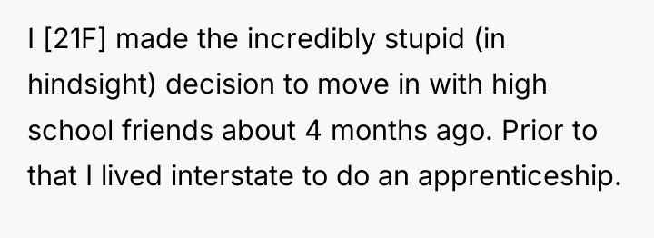 I [21F] made the incredibly stupid (in hindsight) decision to...