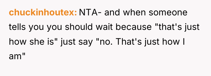 chuckinhoutex NTA- and when someone tells you you should wait...