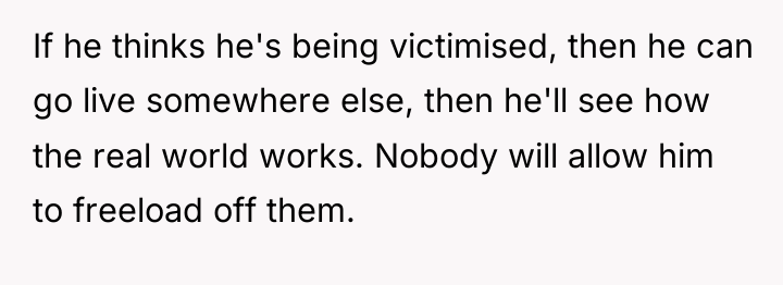If he thinks he's being victimised, then he can go...