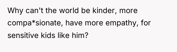 Why can't the world be kinder, more compa*sionate, have more...
