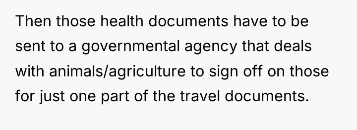Then those health documents have to be sent to a...