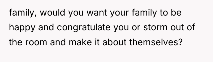 family, would you want your family to be happy and...