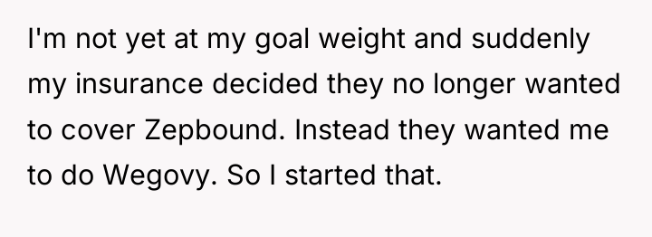 I'm not yet at my goal weight and suddenly my...