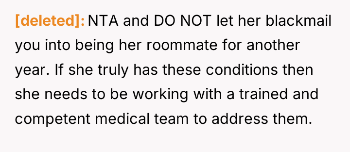 [deleted] NTA and DO NOT let her blackmail you into...