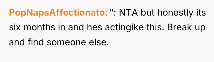PopNapsAffectionato ": NTA but honestly its six months in and...