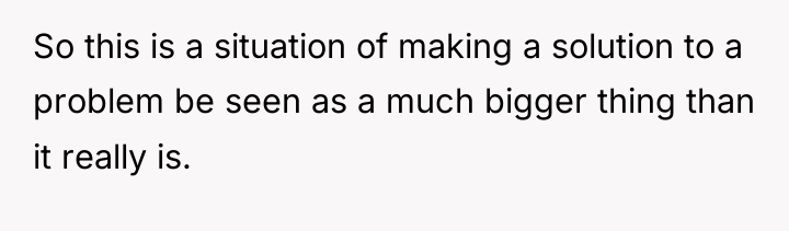 So this is a situation of making a solution to...