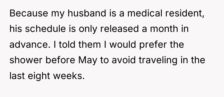 Because my husband is a medical resident, his schedule is...