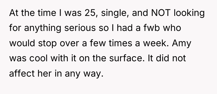 At the time I was 25, single, and NOT looking...
