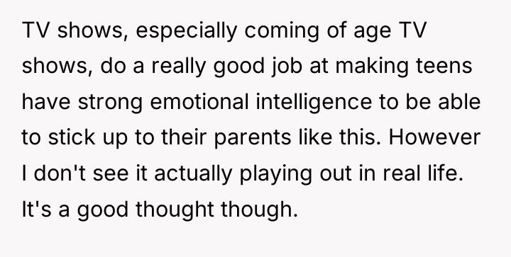 TV shows, especially coming of age TV shows, do a...