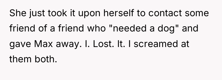 She just took it upon herself to contact some friend...