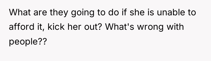 What are they going to do if she is unable...