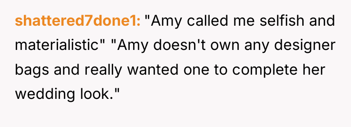 shattered7done1 "Amy called me selfish and materialistic" "Amy doesn't own...
