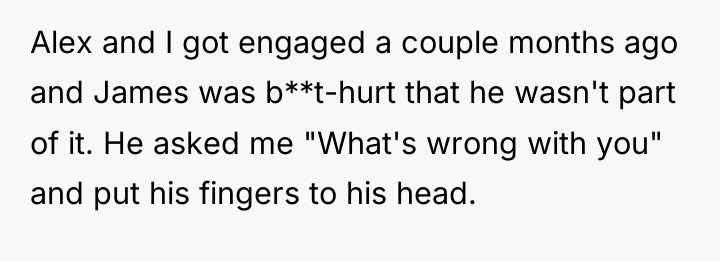 Alex and I got engaged a couple months ago and...