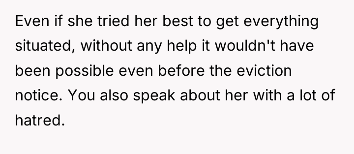 Even if she tried her best to get everything situated,...