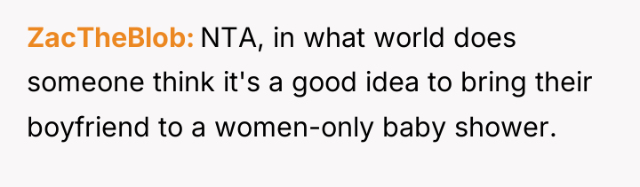 ZacTheBlob NTA, in what world does someone think it's a...