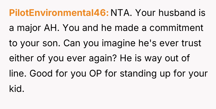 PilotEnvironmental46 NTA. Your husband is a major AH. You and...