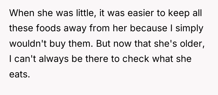 When she was little, it was easier to keep all...