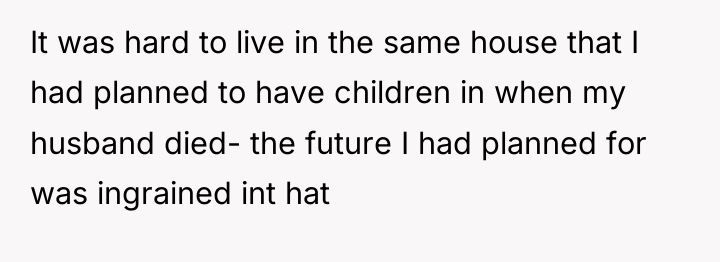 It was hard to live in the same house that...