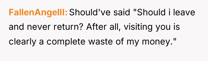 FallenAngelII Should've said "Should i leave and never return? After...