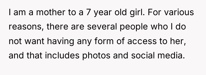 I am a mother to a 7 year old girl....