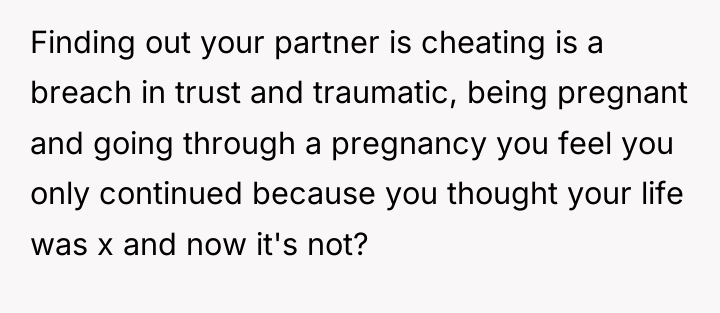 Finding out your partner is cheating is a breach in...