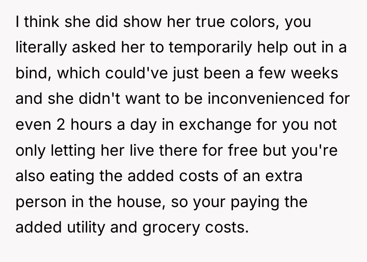 I think she did show her true colors, you literally...