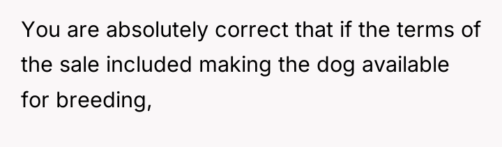 You are absolutely correct that if the terms of the...