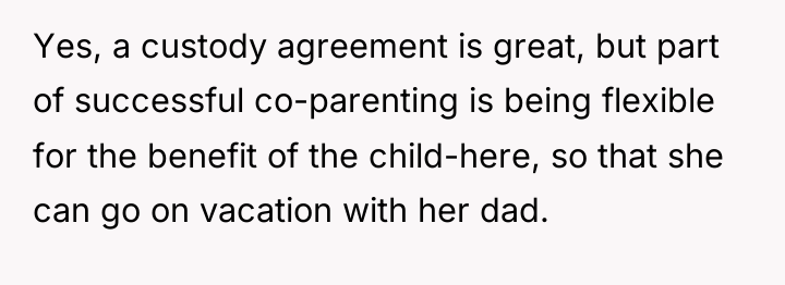 Yes, a custody agreement is great, but part of successful...