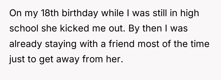 On my 18th birthday while I was still in high...