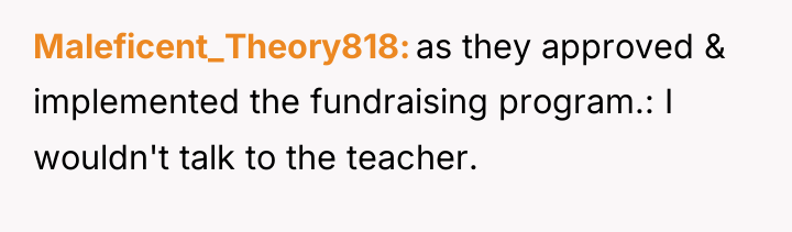 Maleficent_Theory818 as they approved & implemented the fundraising program.: I...