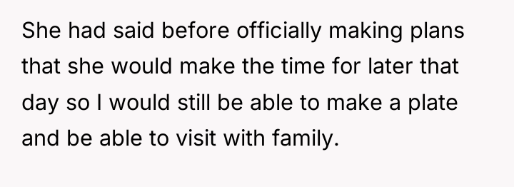 She had said before officially making plans that she would...
