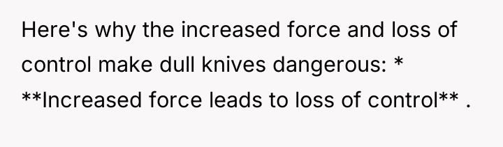Here's why the increased force and loss of control make...