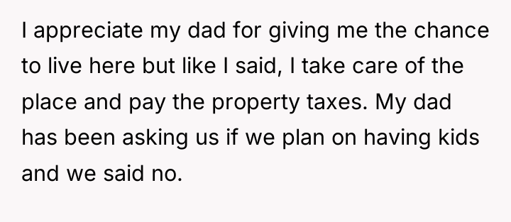 I appreciate my dad for giving me the chance to...
