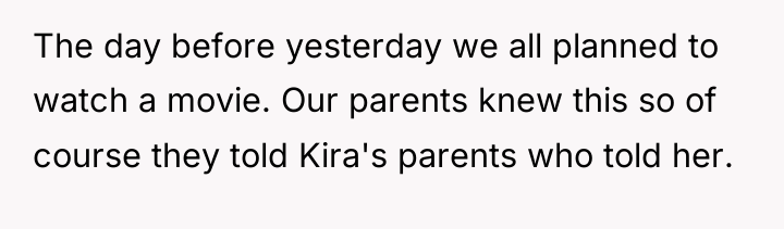 The day before yesterday we all planned to watch a...