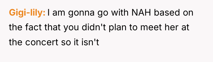Gigi-lily I am gonna go with NAH based on the...