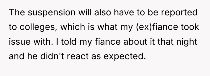 The suspension will also have to be reported to colleges,...