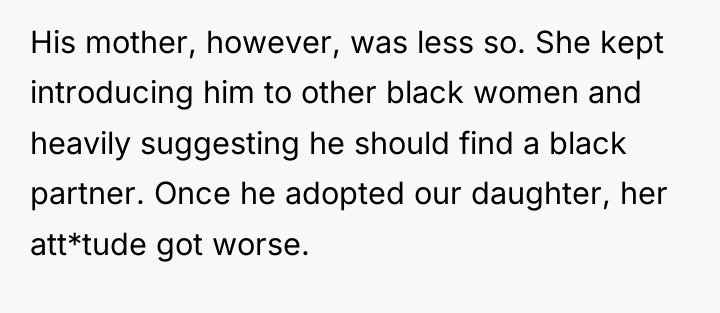 His mother, however, was less so. She kept introducing him...