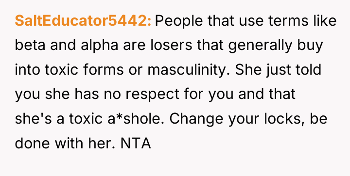 SaltEducator5442 People that use terms like beta and alpha are...