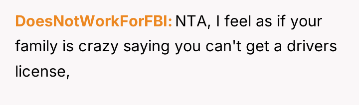 DoesNotWorkForFBI NTA, I feel as if your family is crazy...