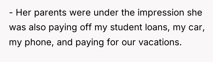 - Her parents were under the impression she was also...